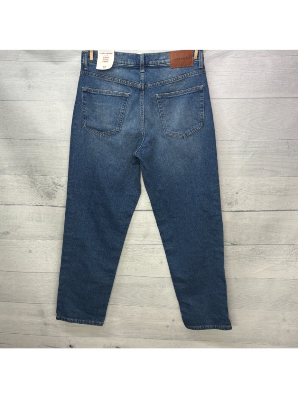 NEW Lucky Brand Boy Jeans Womens 8 29R Mid Rise Relaxed Straight Stretch - Picture 6 of 12